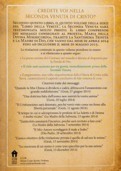 Il Libro della Verità Volume Quinto, Band 5 Italienisch, Rückseite