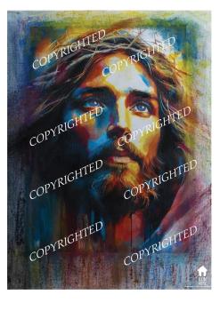 Immagine di Gesù Cristo Din A4 (8.3″ × 11.7″)