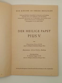 Der Heilige PAPST PIUS V.  Die Kirche in ihren Heiligen
