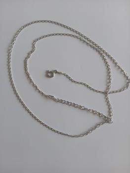 Halskette 45cm 925er silber/rhodiniert: 2g