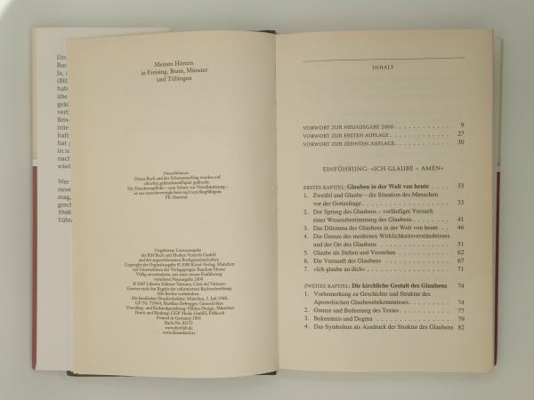 Joseph Ratzinger PAPST BENEDIKT "Einführung in das Christentum"