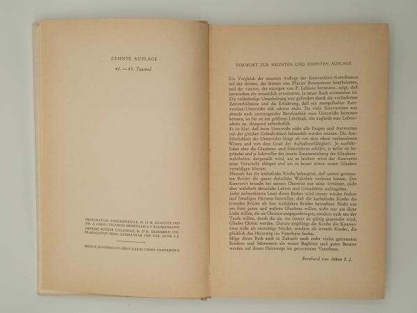 Konvertiten Katechismus Bernhard van Acken 1951