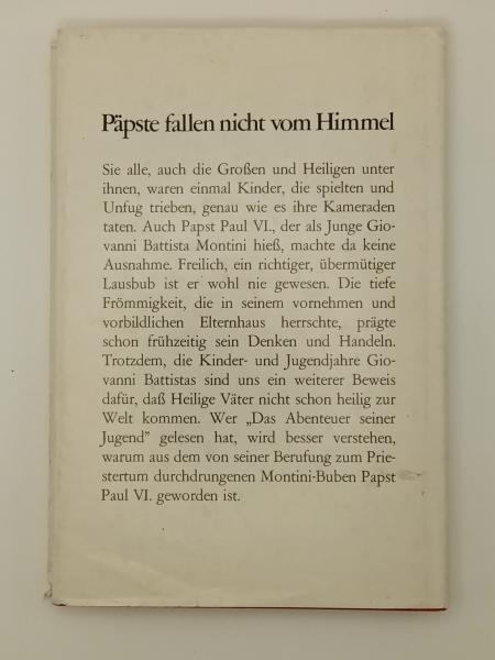 Papst Paul VI Das Abenteuer seiner Jugend