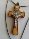 Benedictine cross wood 6 x 3 cm